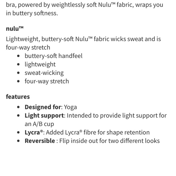 Lululemon reversible align bra -5. - Picture 6 of 6